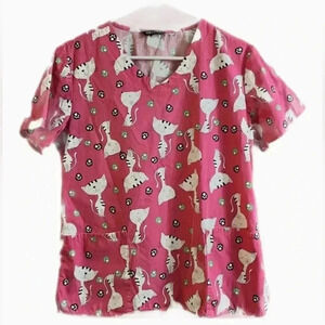 Zoe+Chloe scrub top size medium